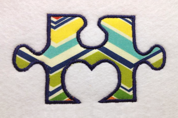 Autism Heart Puzzle Piece Applique Review