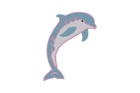 Cute Blue Dolphin Embroidery Review
