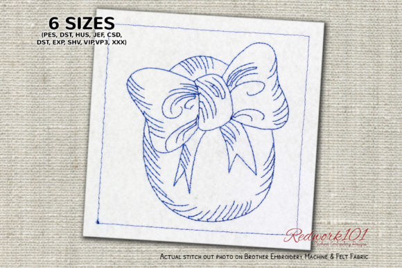 Egg with Bow Lineart Review for Seasonal Embroidery