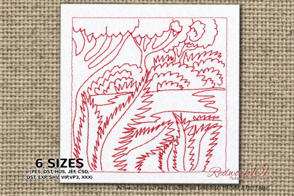 Jungal Scene Bluework Embroidery Review