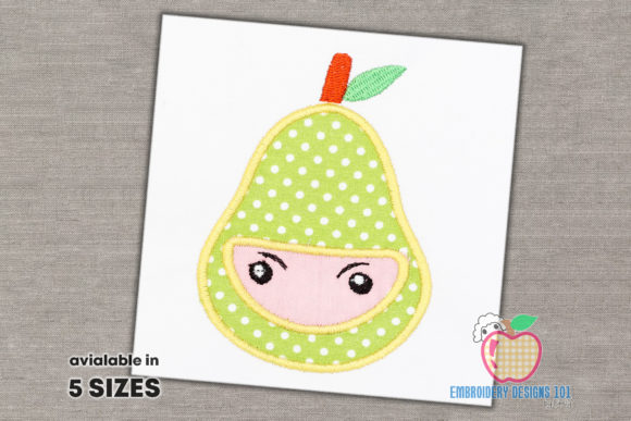 Pear Fruit Ninja Applique Design Review