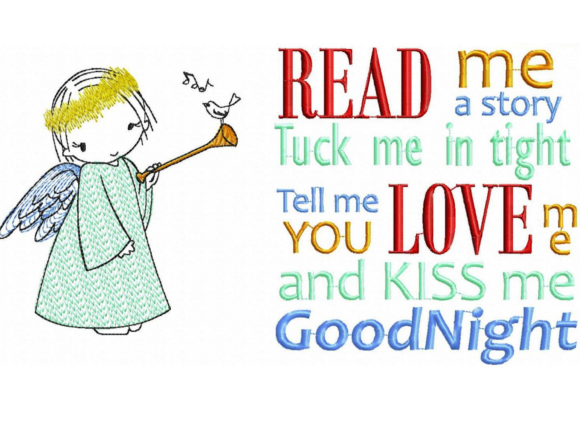 Read Me a Story Angel Embroidery Review