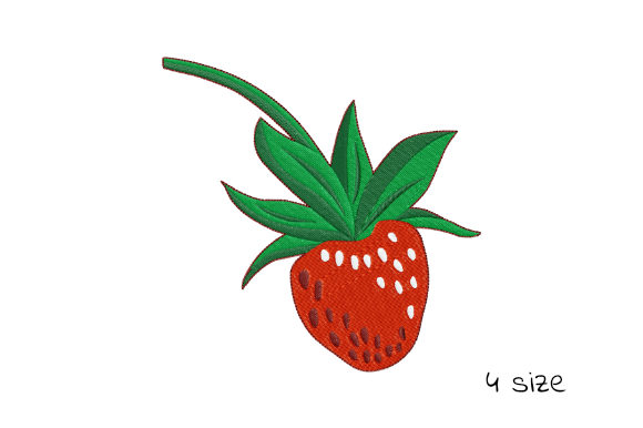 Red Wild Strawberry Embroidery Design Review