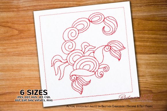 Scorpio Astrology Symbol Redwork Review