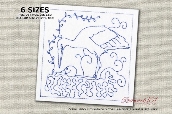 Two Stork in the Nest Lineart Review